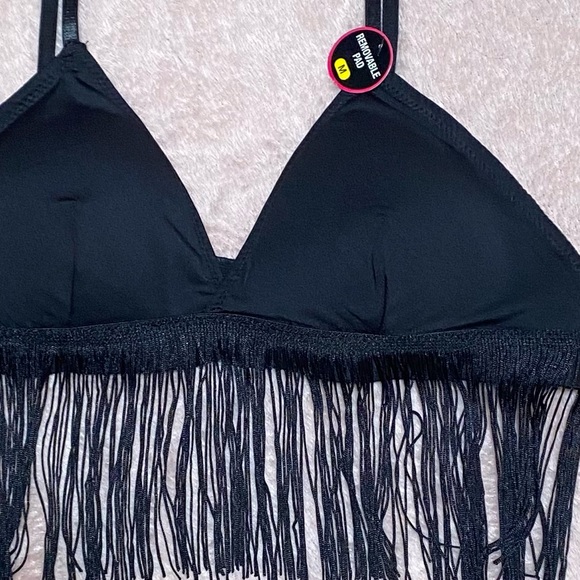 Fringe V Neck Bralette - Picture 3 of 6